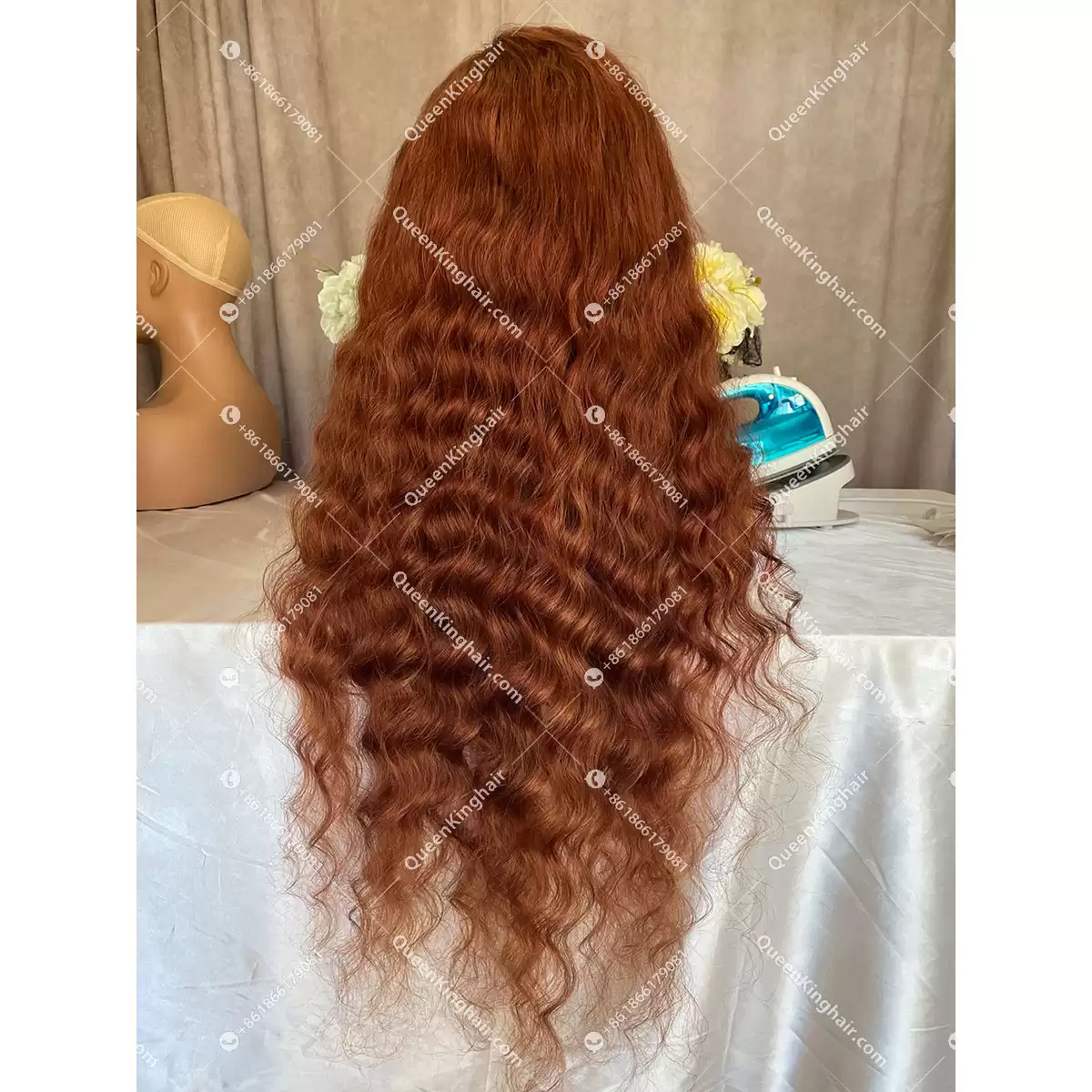 Chocolate Brown LaceFrontWig 150%Density Wavy