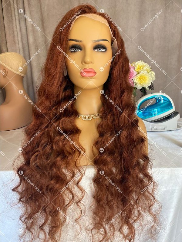Chocolate Brown LaceFrontWig 150%Density Wavy