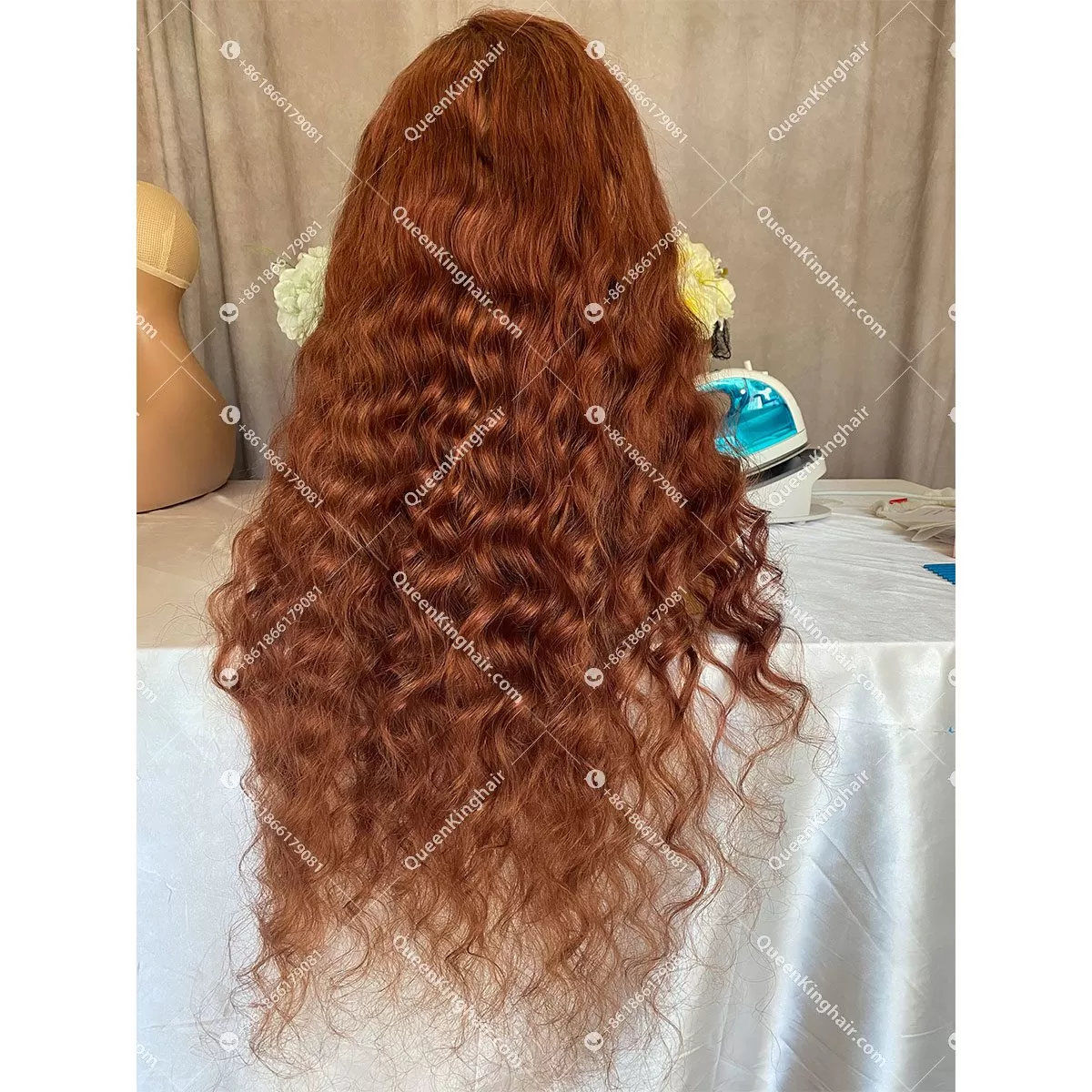 Chocolate Brown LaceFrontWig 150%Density Wavy