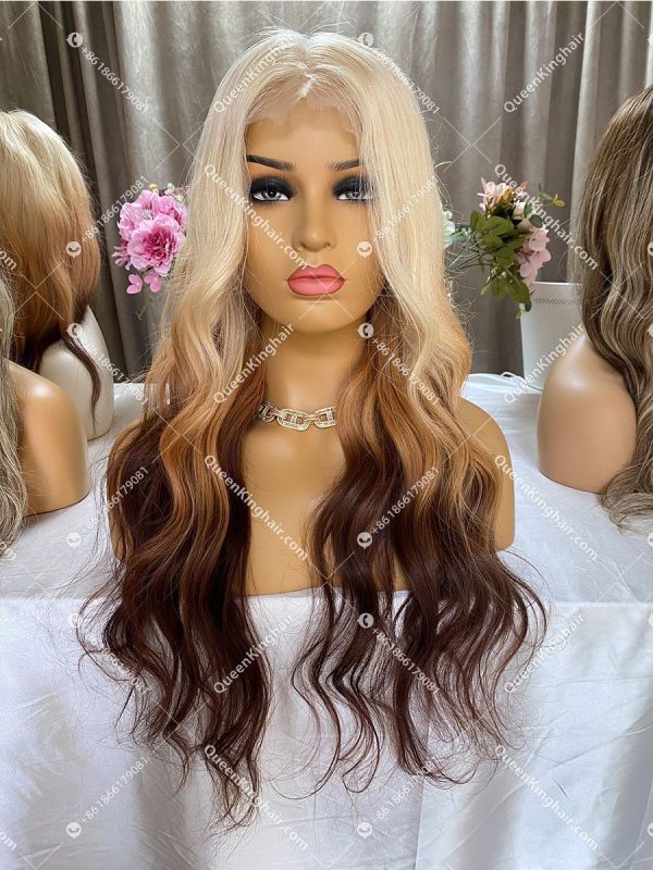 3 tone LaceFrontWig 150%Density Wavy