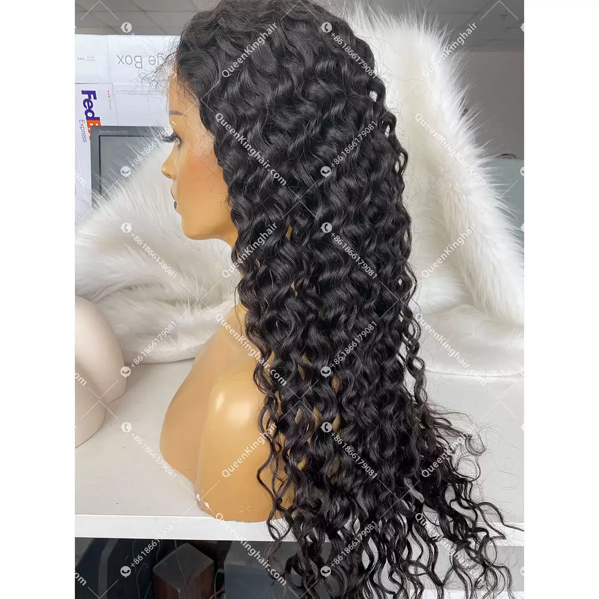 Natural Color LaceFrontWig 150%Density Curly