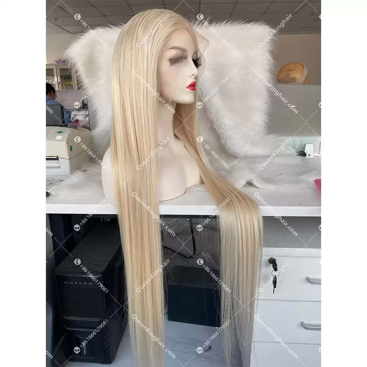 Icy Blonde 13x6 LaceFrontWig Virgin hair Straight