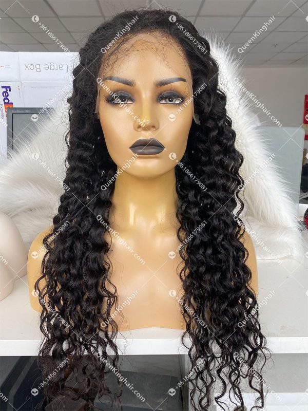 Natural Color LaceFrontWig 150%Density Curly