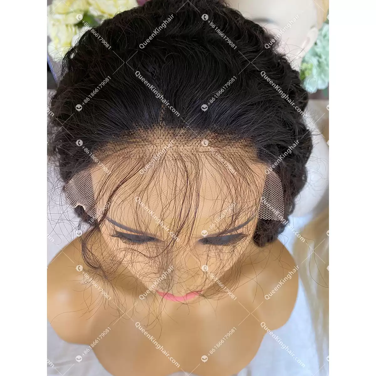 Natural Color LaceFrontWig 150%Density Deepwave