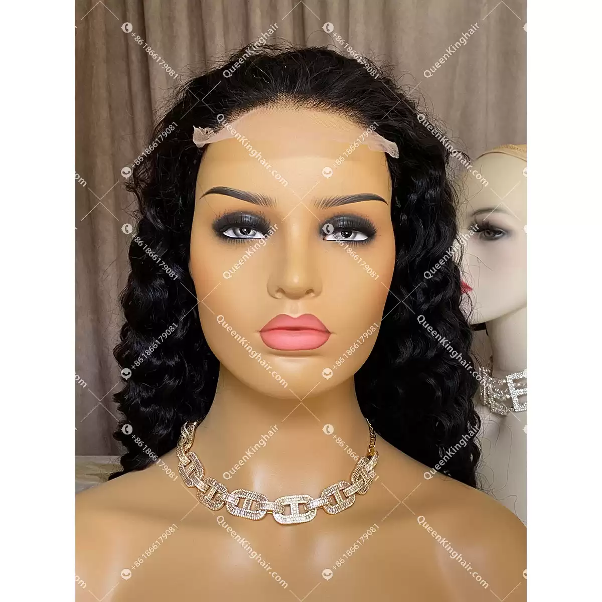 Natural Color LaceFrontWig 150%Density Deepwave
