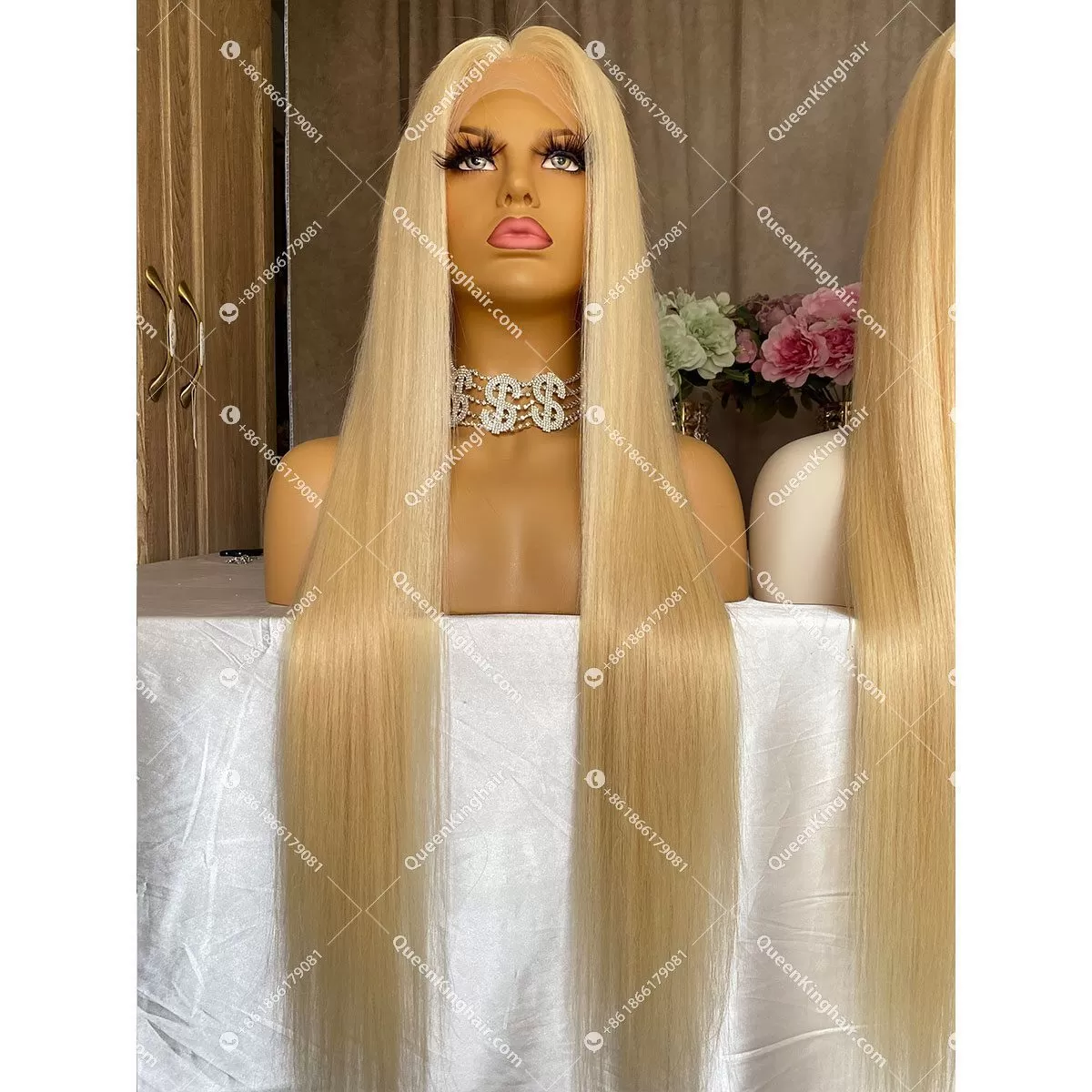 European Virgin Hair 613 blonde Hd lace Full Lace Wig Silk Base 130% 150% 180% 200% Density Straight