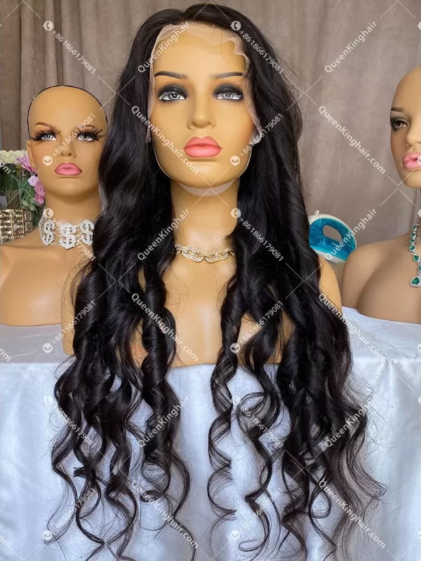Virgin Dark 13x6 Lacefrontwig Virgin hair Wavy