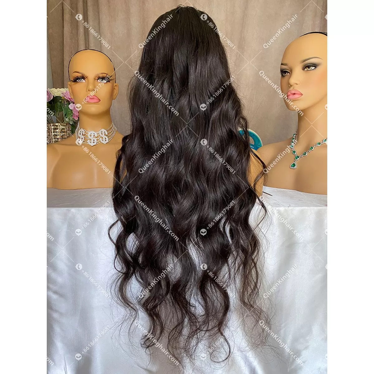 Virgin Dark 13x6 Lacefrontwig Virgin hair Wavy