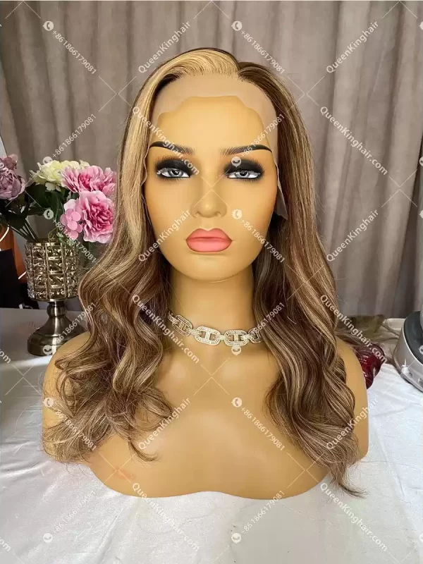 Balayage Grace Lacefrontwig 150%Density Wavy