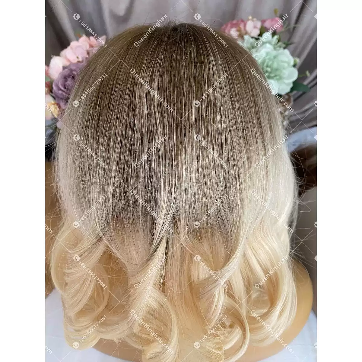 Kylie Bob Lacefrontwig 150%Density Wavy