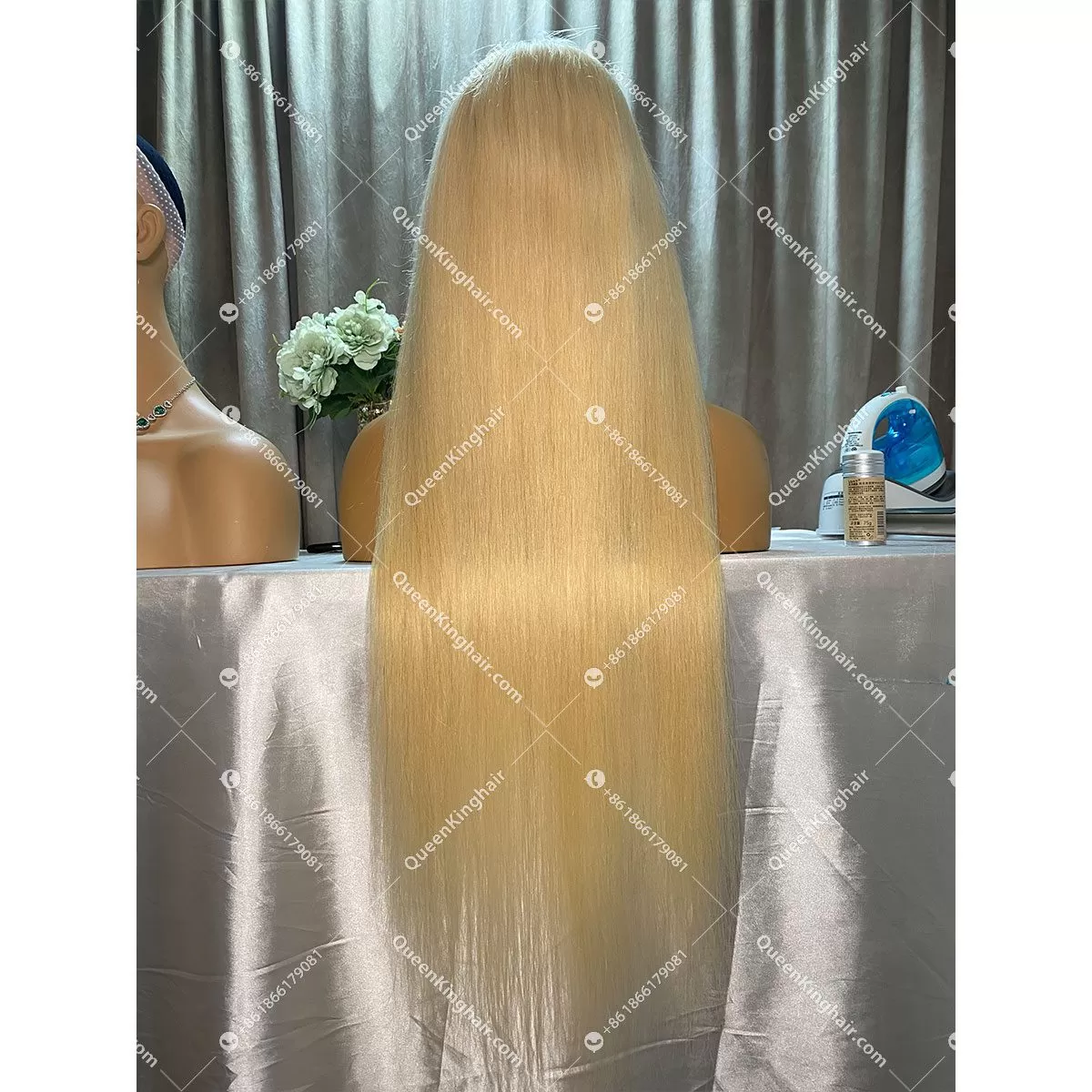European Virgin Hair 613 blonde Hd lace Full Lace Wig Silk Base 130% 150% 180% 200% Density Straight