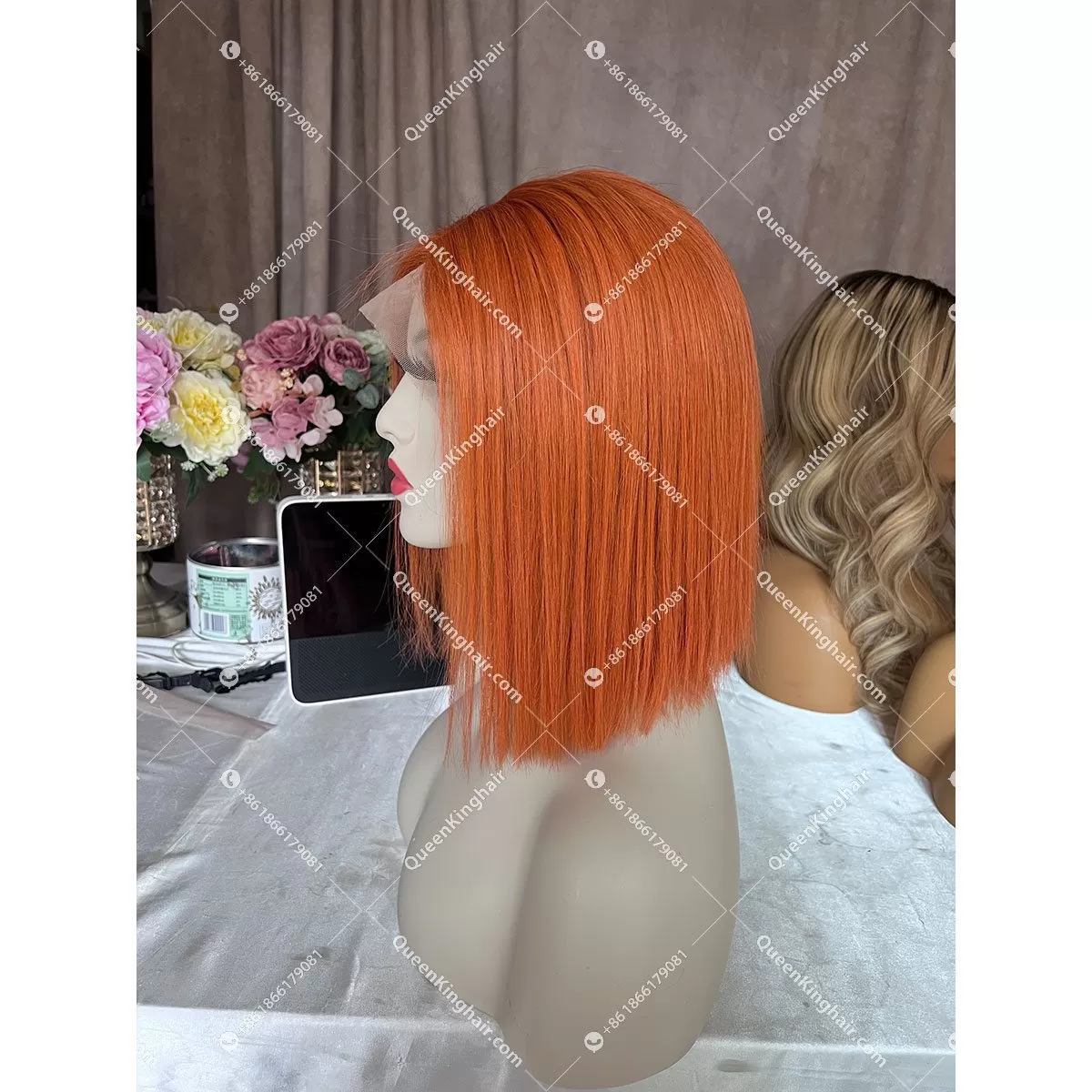 Kiki Bob Lacefrontwig 150%Density Straight