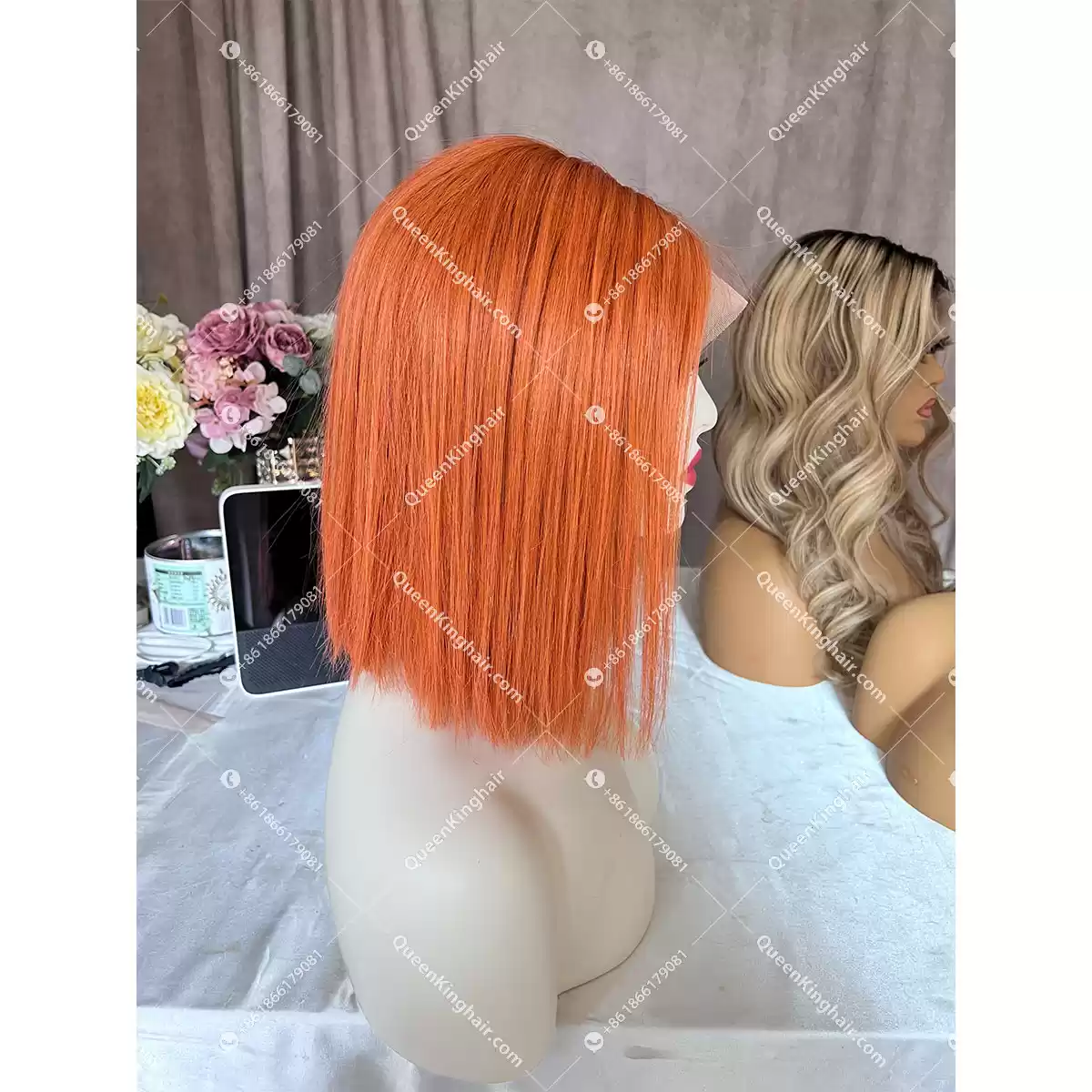 Kiki Bob Lacefrontwig 150%Density Straight
