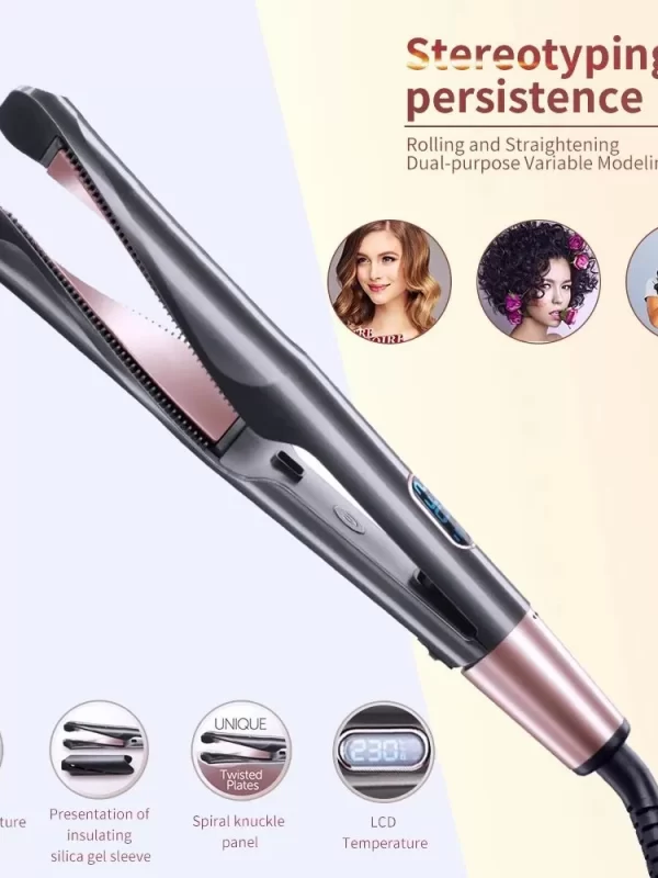 Electric heating curling rod large wave rotating curling hair