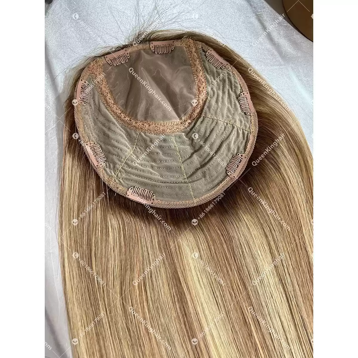 Topper For Women Lemi Color Balayage 8x8 With 4x4 Silk Base