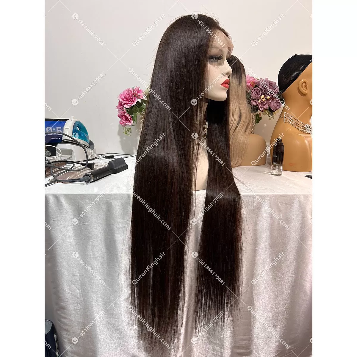 Chocolate brown 13x6 LaceFrontWig 150%Density Straight