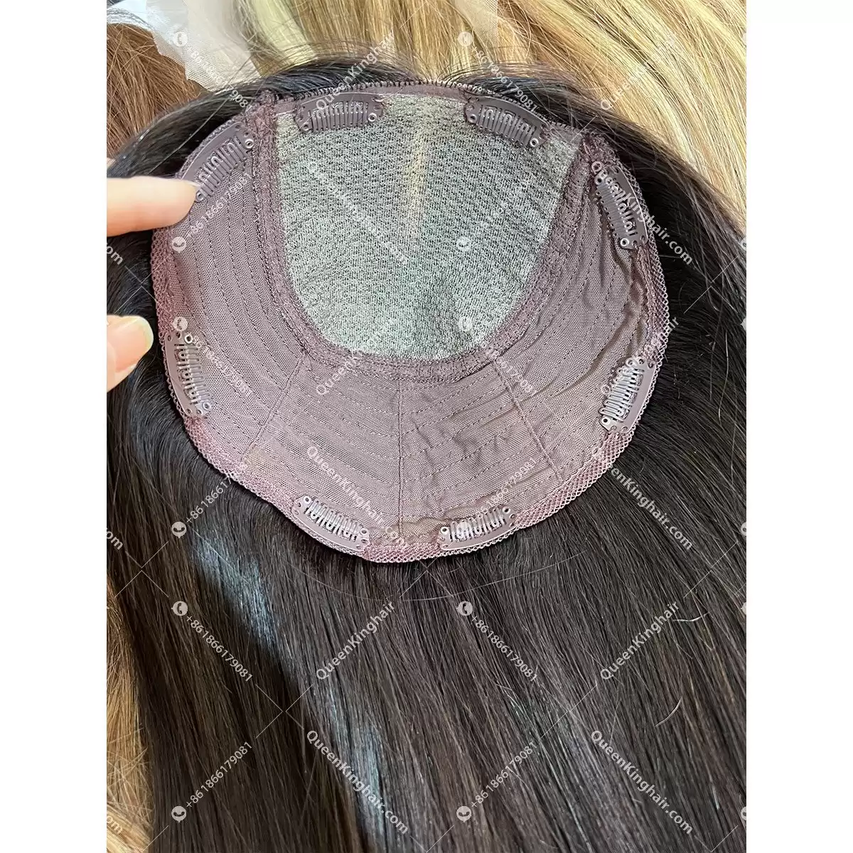 Topper For Women Natural Color 8x8 With 4x4 Silk Base