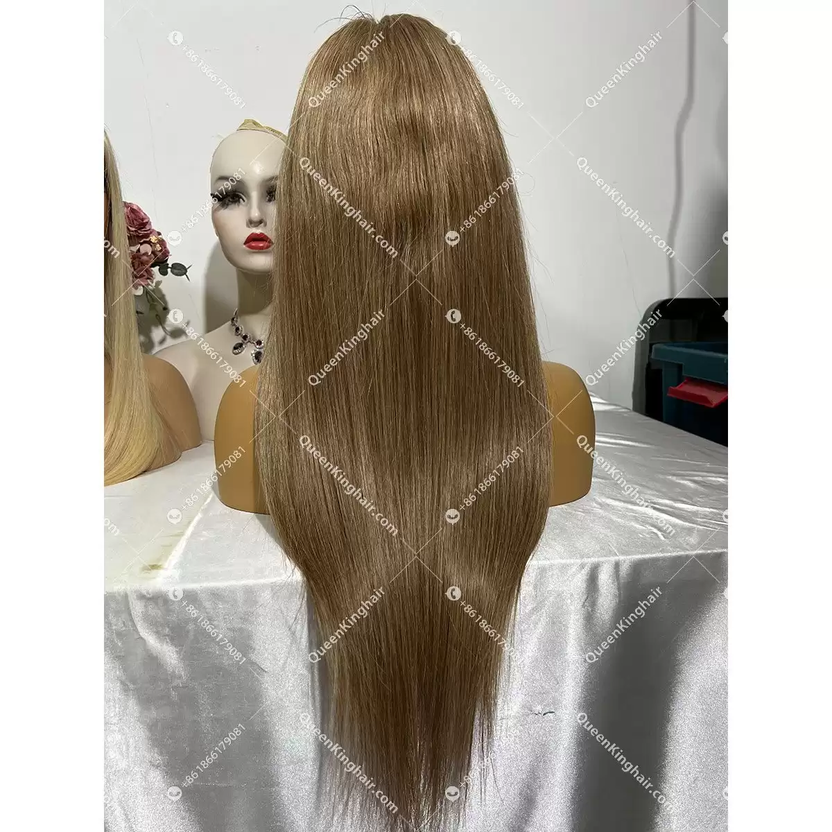 HD Lace Virgin Hair Ashy Blonde Custom Color 13x6 LaceFrontWig Virgin hair Straight