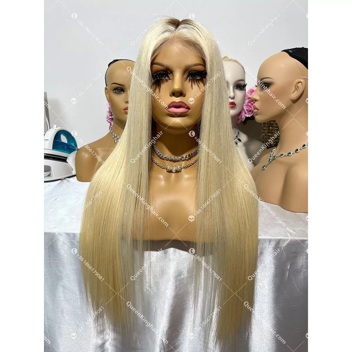 HD Lace Virgin Hair Ombre T4/613 T1b/613 Custom Color 13x6 LaceFrontWig Virgin hair Straight