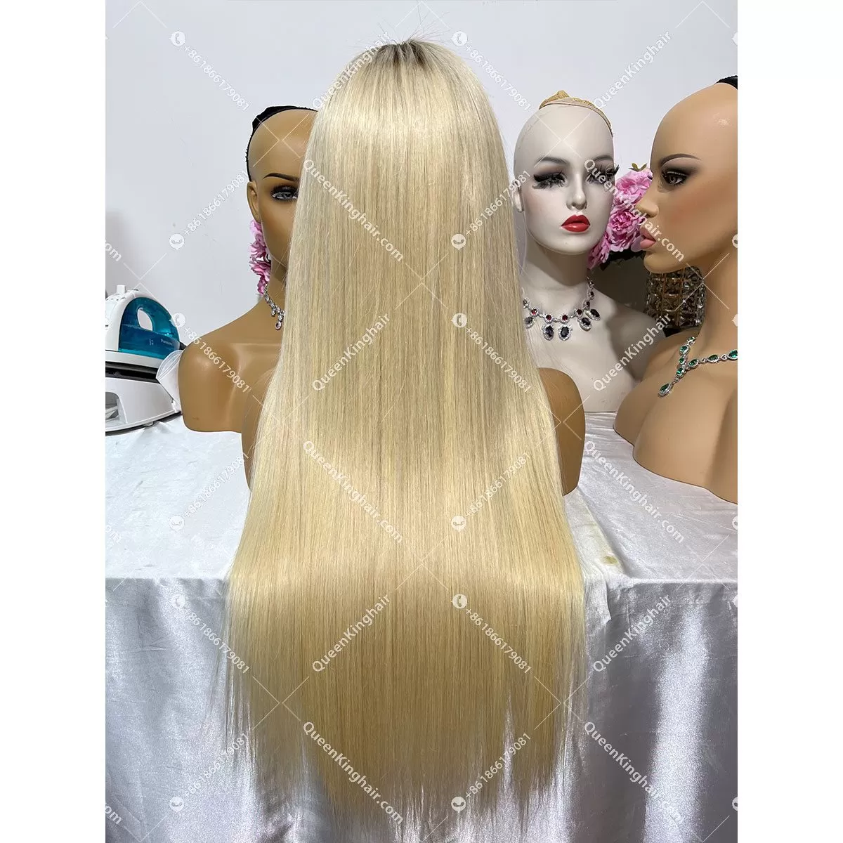 HD Lace Virgin Hair Ombre T4/613 T1b/613 Custom Color 13x6 LaceFrontWig Virgin hair Straight