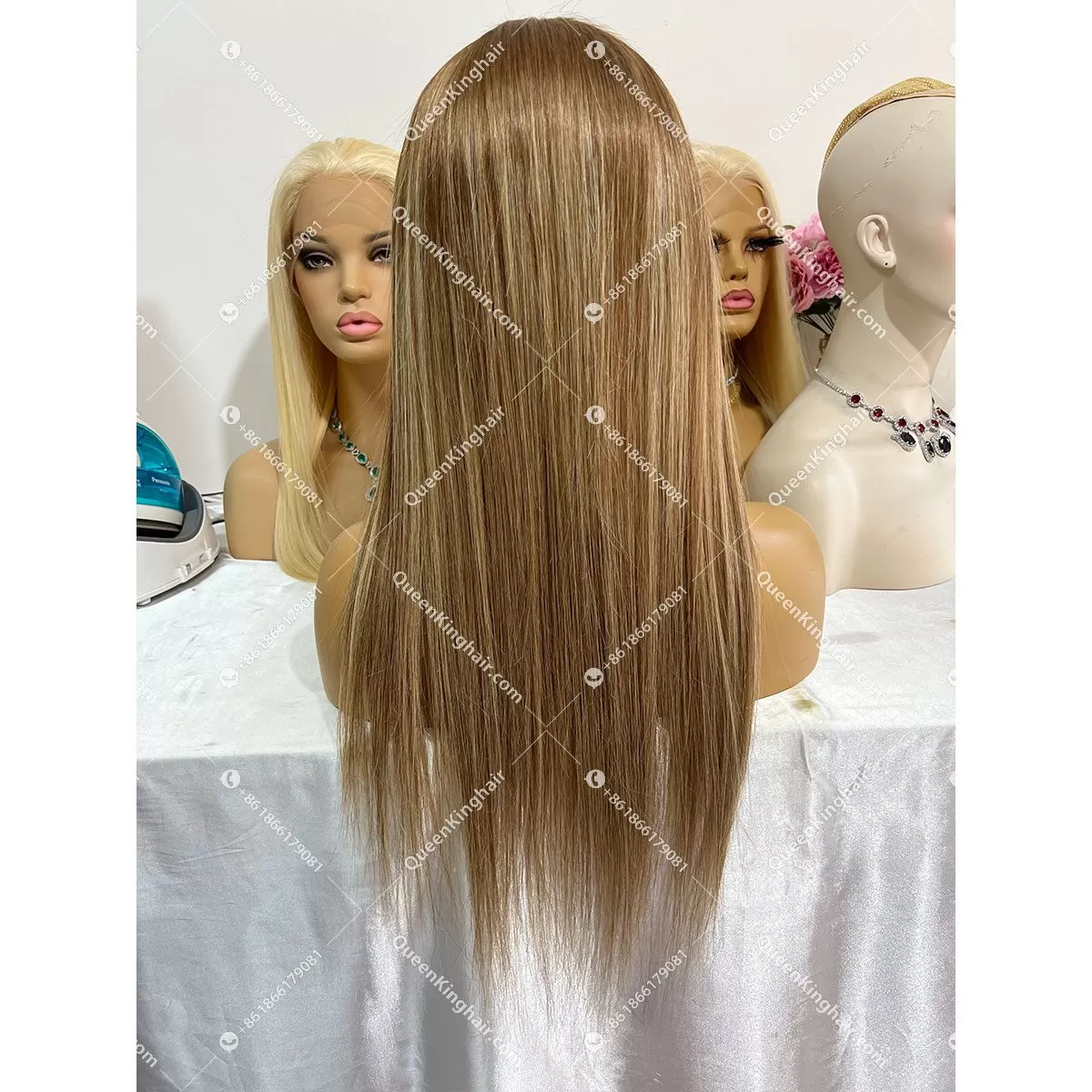 Virgin Hair New Cami Transparent Hd lace Full Lace Wig Silk Base 130% 150% Density Straight
