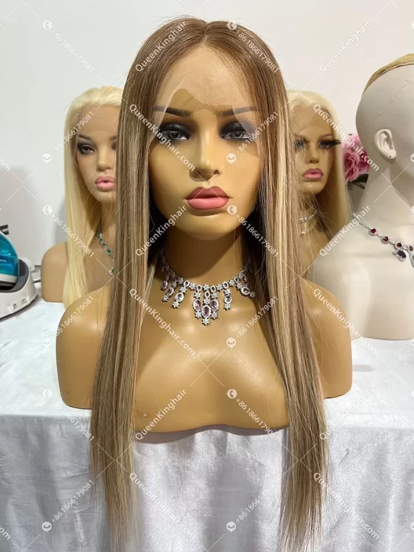 Virgin Hair New Cami Transparent Hd lace Full Lace Wig Silk Base 130% 150% Density Straight