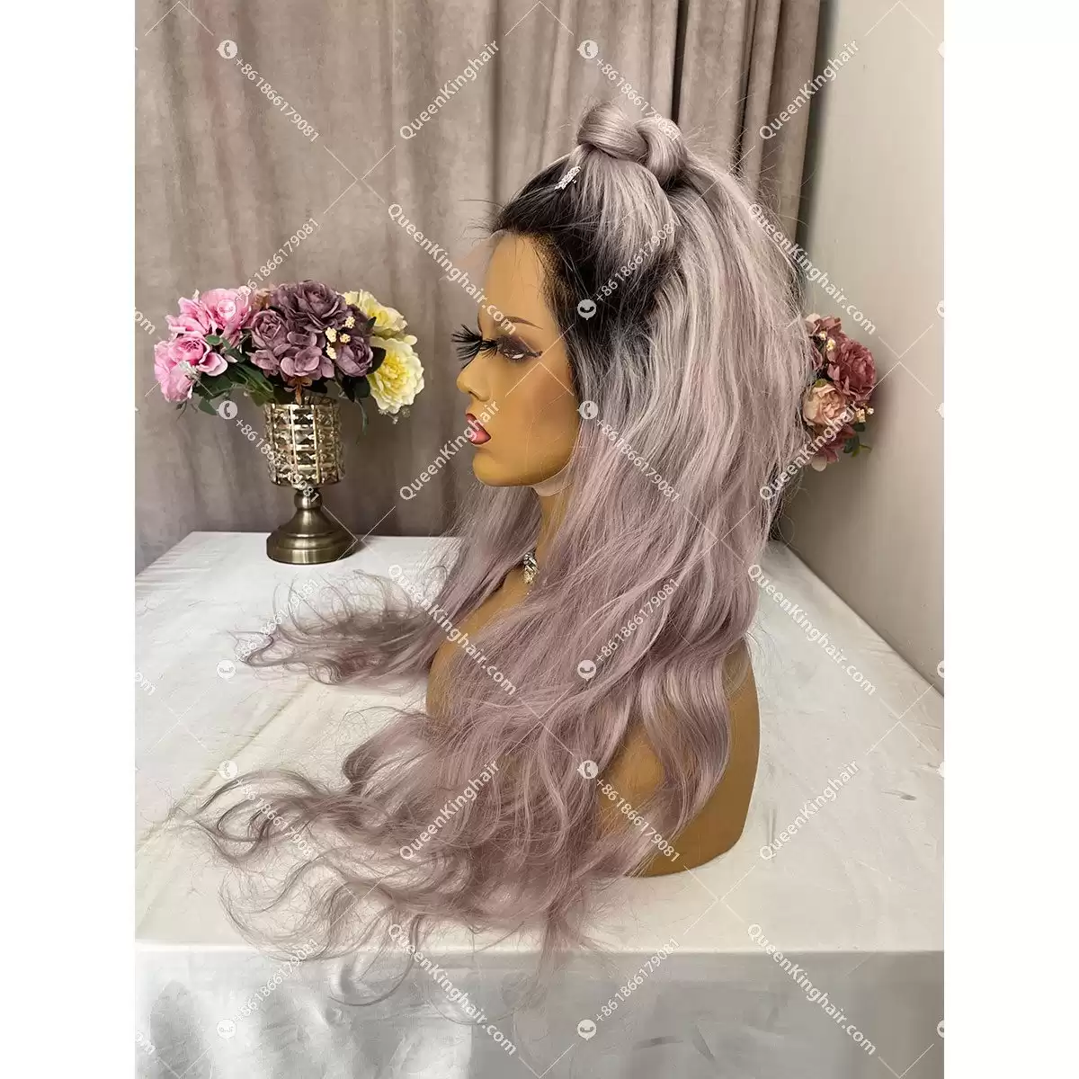 02 Ombré 1b ash blonde 13x6 200% density Virgin Hd Lace Bodywave