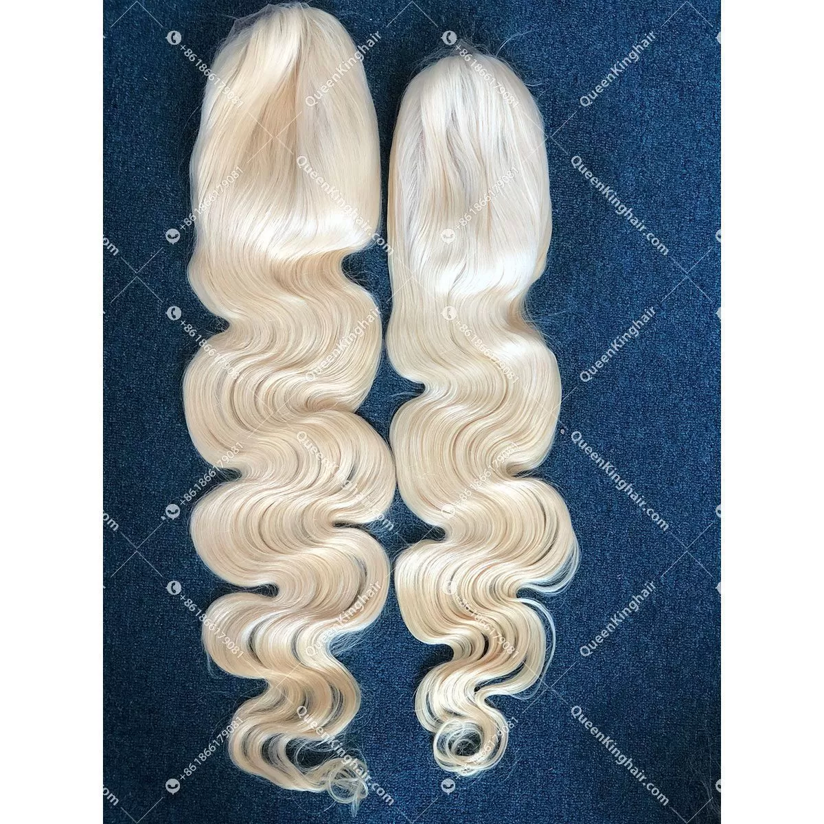 Thicker Ends European Virgin Hair  blonde Hd lace Full Lace Wig 180% Density Bodywave