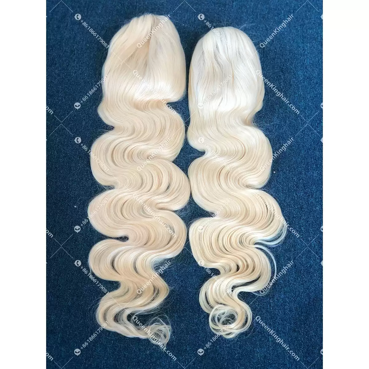 Thicker Ends European Virgin Hair  blonde Hd lace Full Lace Wig 180% Density Bodywave