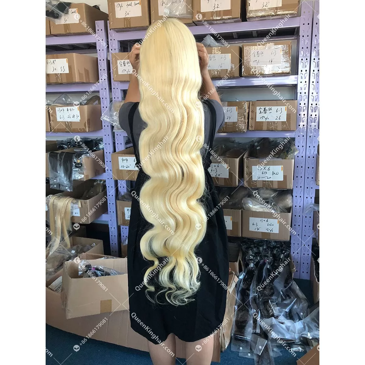 Thicker Ends European Virgin Hair  blonde Hd lace Full Lace Wig 180% Density Bodywave