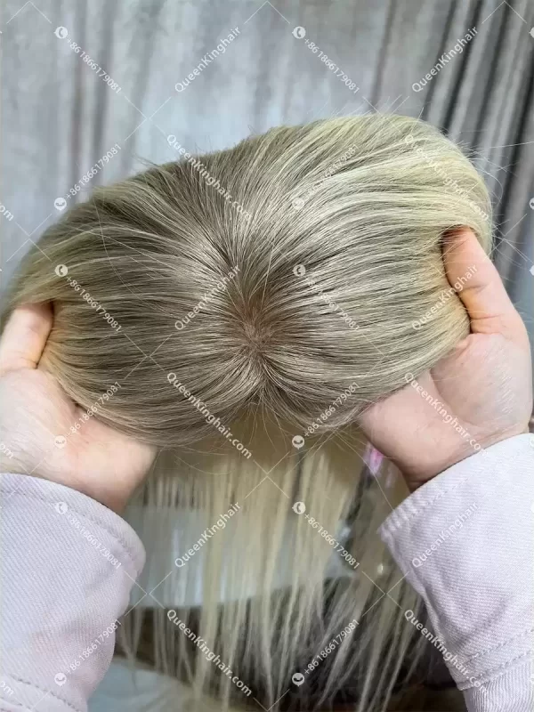 Topper For Women Jennie Color Balayage 8x8 With 4x4 Silk Base