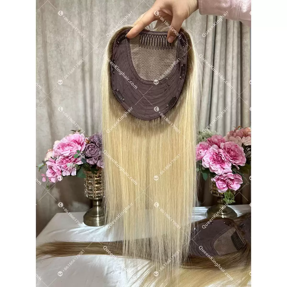Topper For Women Jennie Color Balayage 8x8 With 4x4 Silk Base