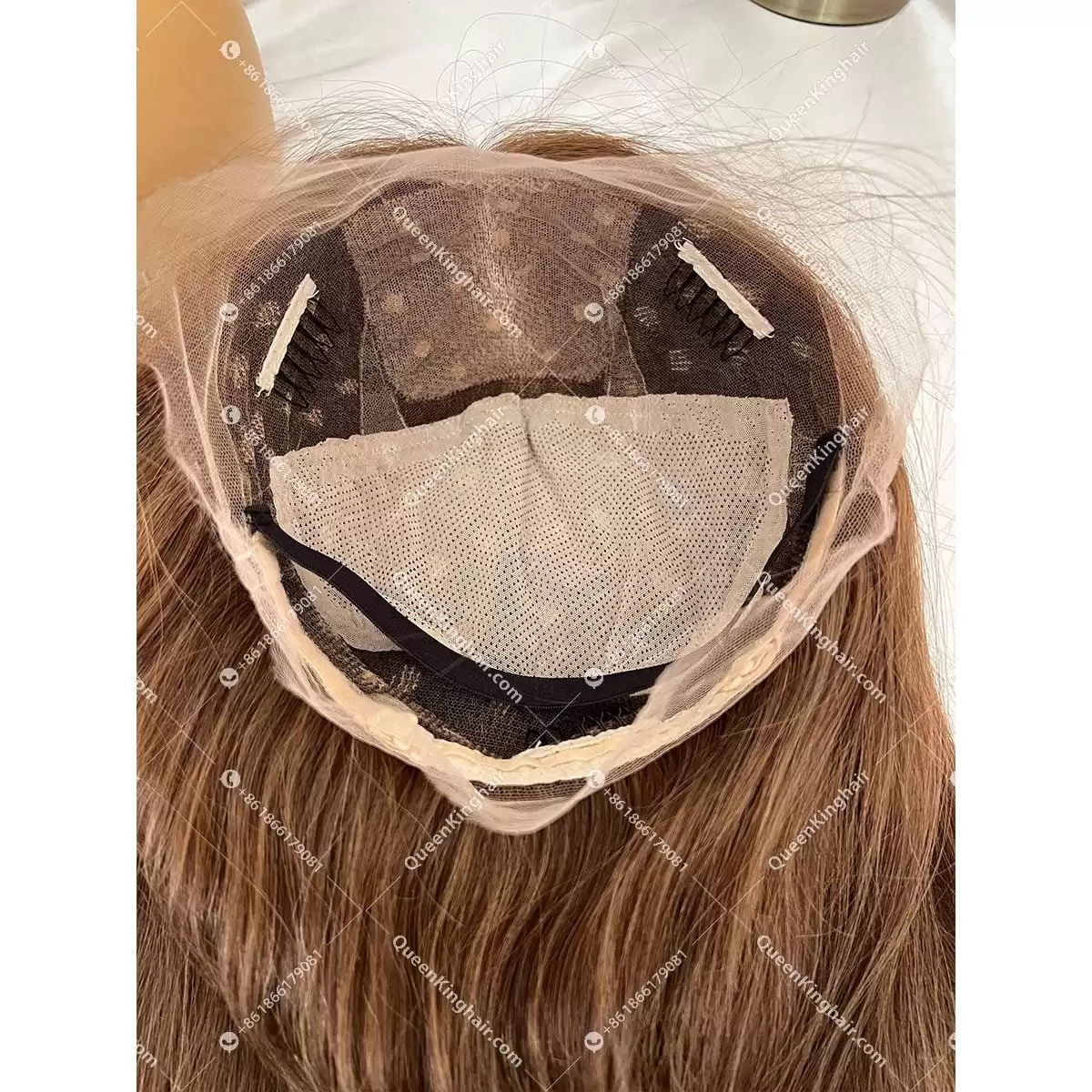 Brunette Hair Hd lace Full Lace Wig Silk Base 130% 150% Density Straight