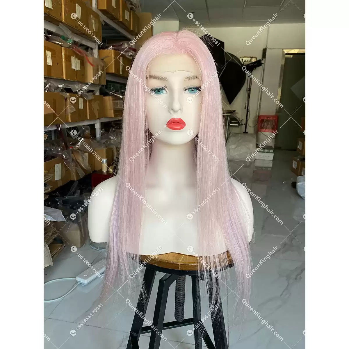 Baby pink virgin hair
