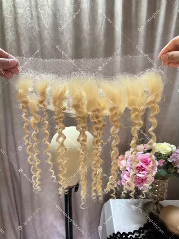 13x4 13x6 613 Curly HD Lace Brazilian Hair Lace Frontals
