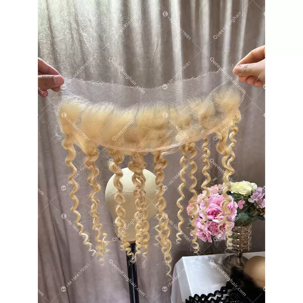 13x4 13x6 613 Curly HD Lace Brazilian Hair Lace Frontals
