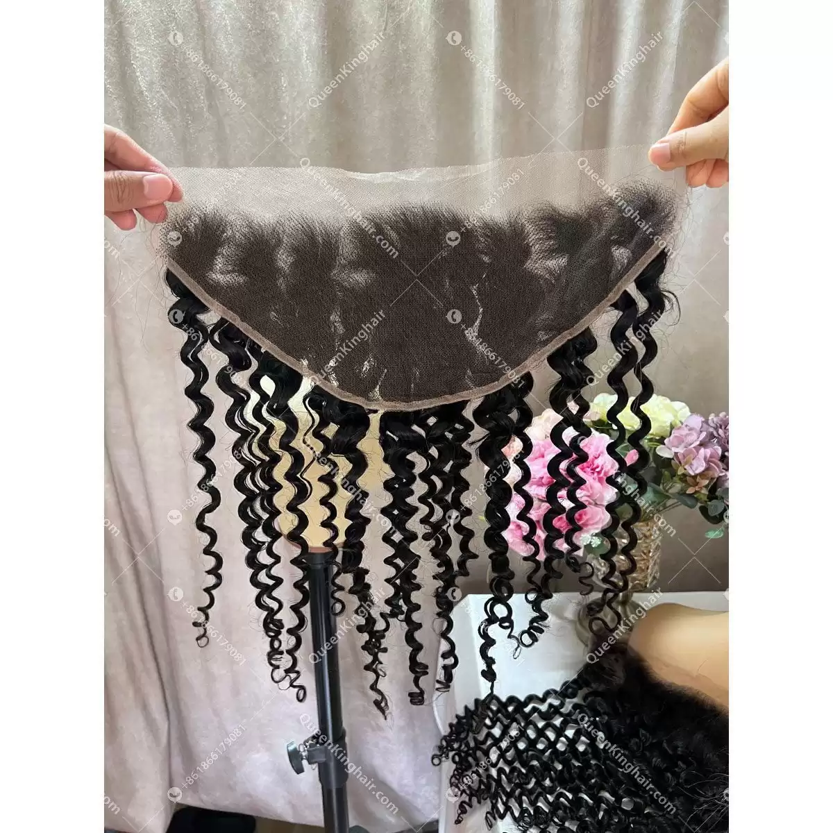 03 13x4 13x6 Natural Color Curly HD Lace Brazilian Hair Lace Frontals