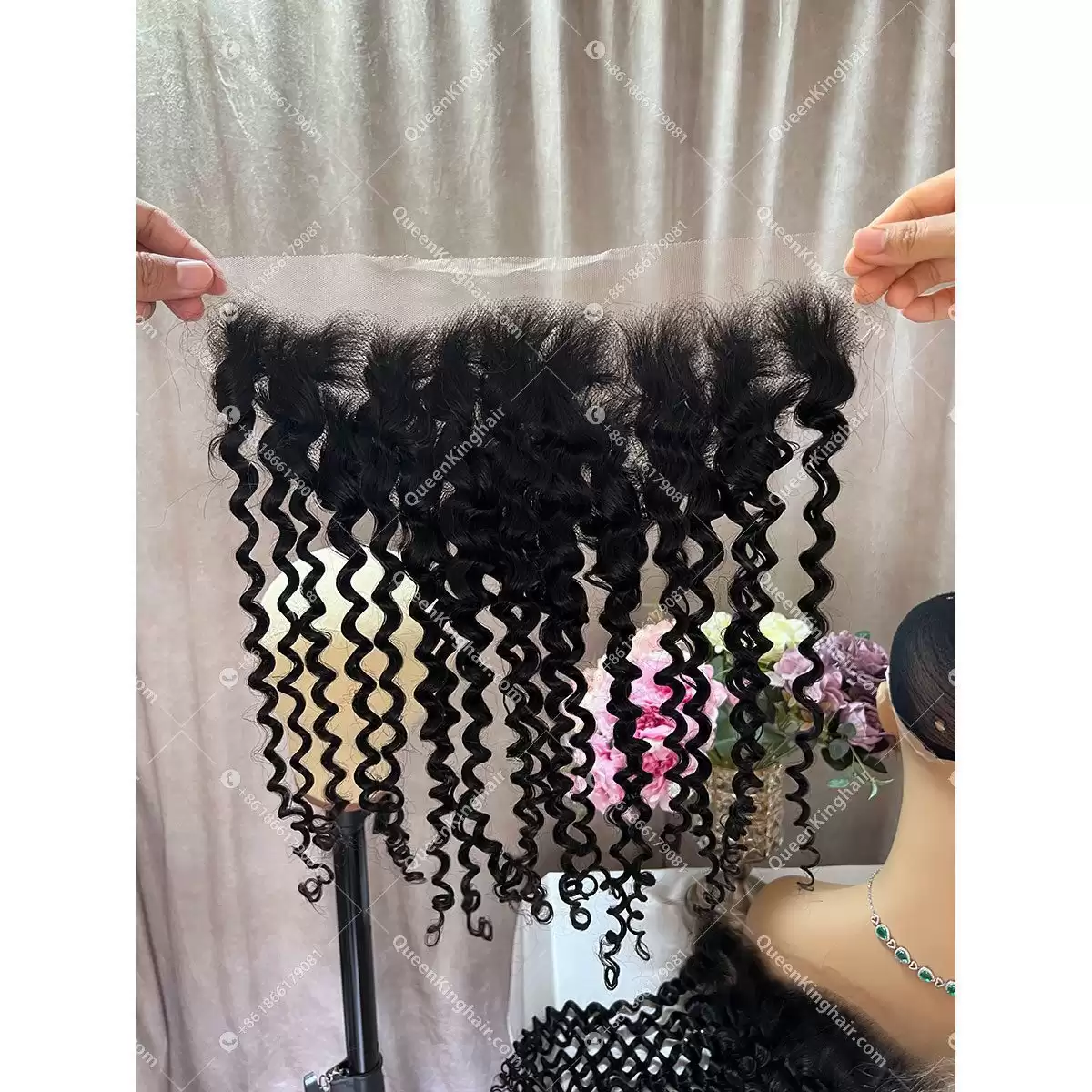 13x6 Natural Color Curly HD Lace Brazilian Hair Lace Frontals 13x4 13x6 Natural Color Curly HD Lace Brazilian Hair Lace Frontals