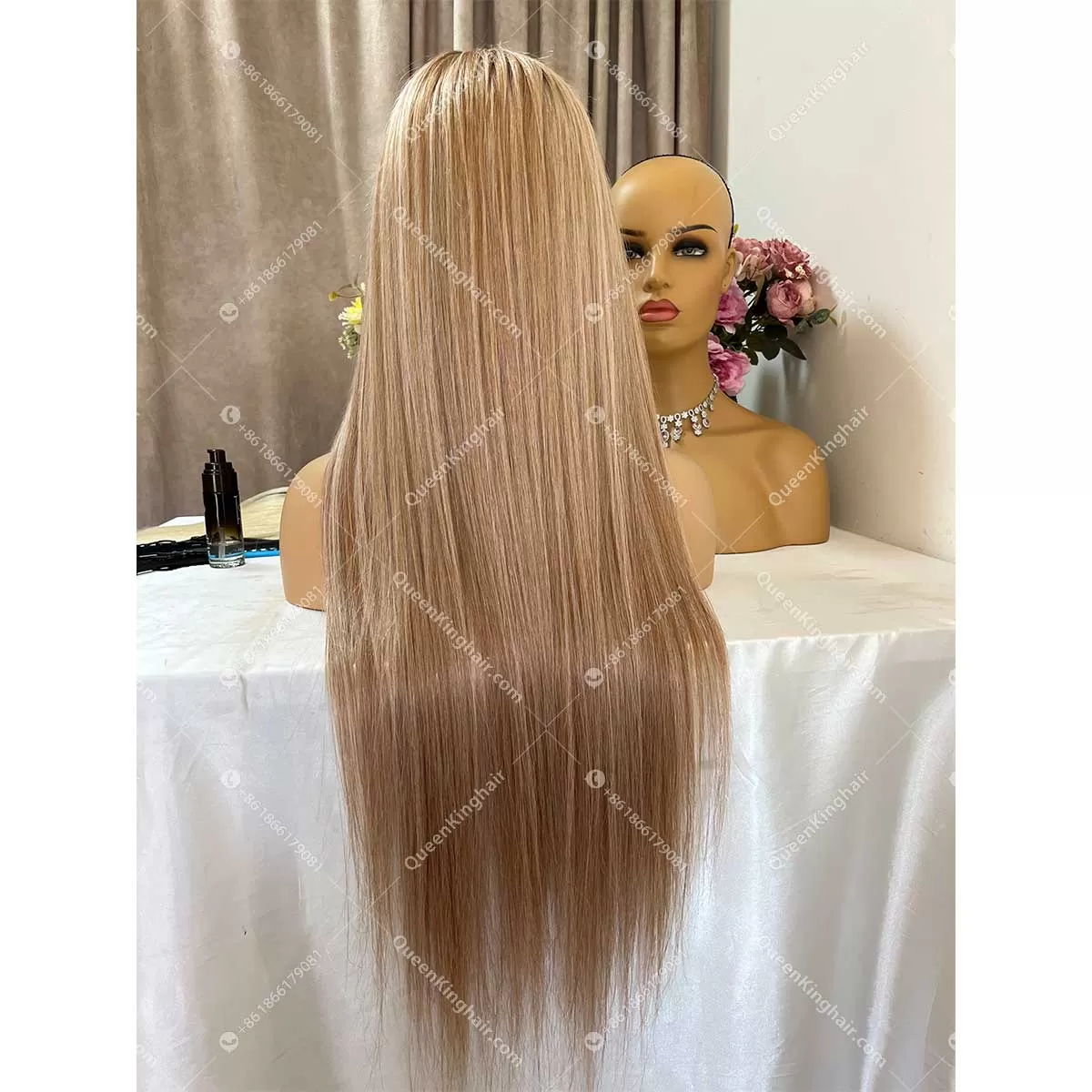 Virgin hair Blair brown with blonde balayage full lace 180% density Hd lace