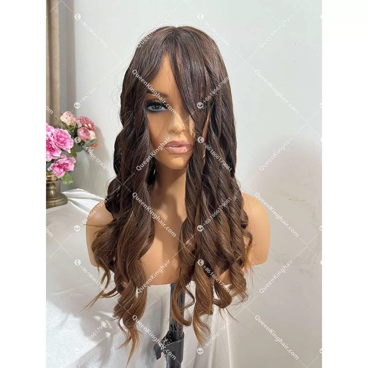 14 inches double drawn virgin hair natural color 6x6 with 4x4 silk base all handmade topper