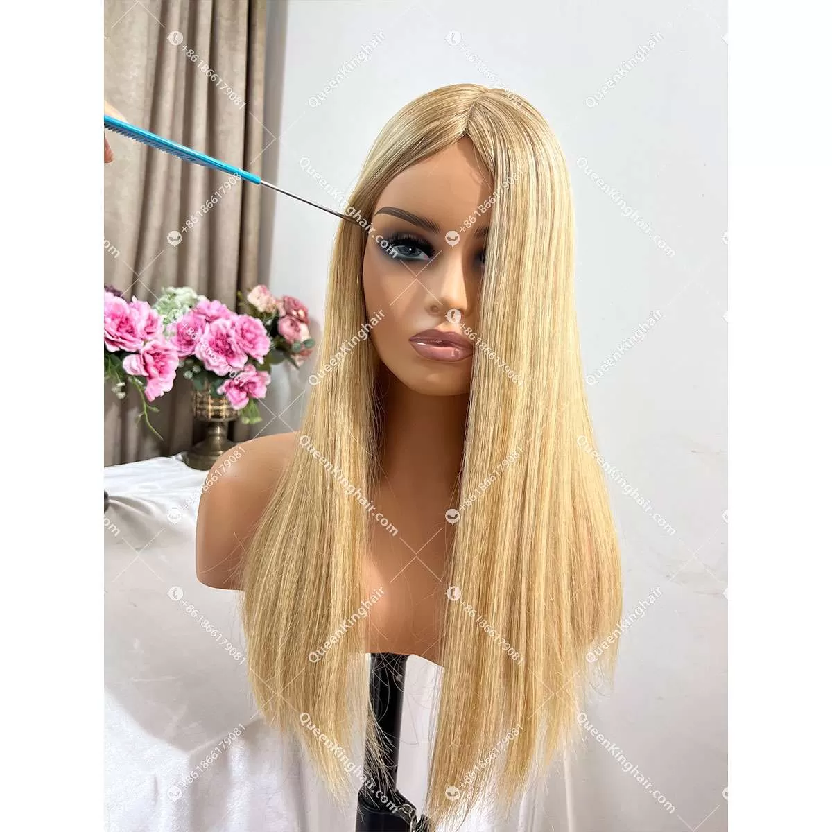 28 inches  Fire Red Virgin Hair 250% density 360 wig transparent lace Large cap