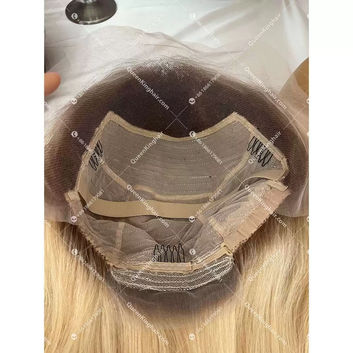 Jennie 13x6 lace front wig ombre ashy brown roots blonde wig transparent lace 150% density