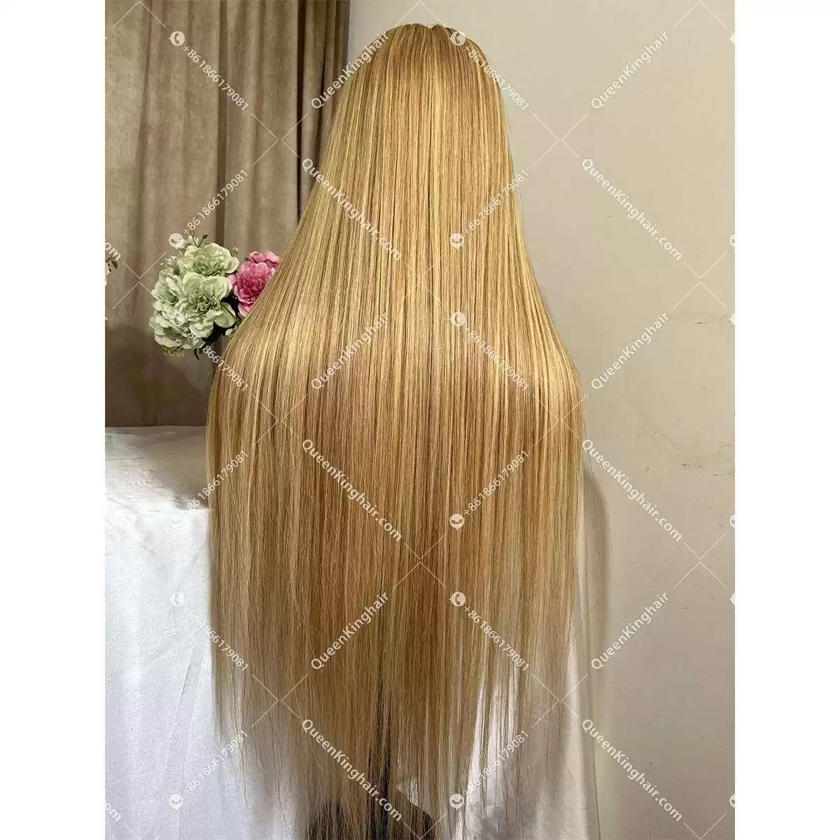 Lexy transparent lace 13x6 lace front wig brown with blonde balayage ombré natural look