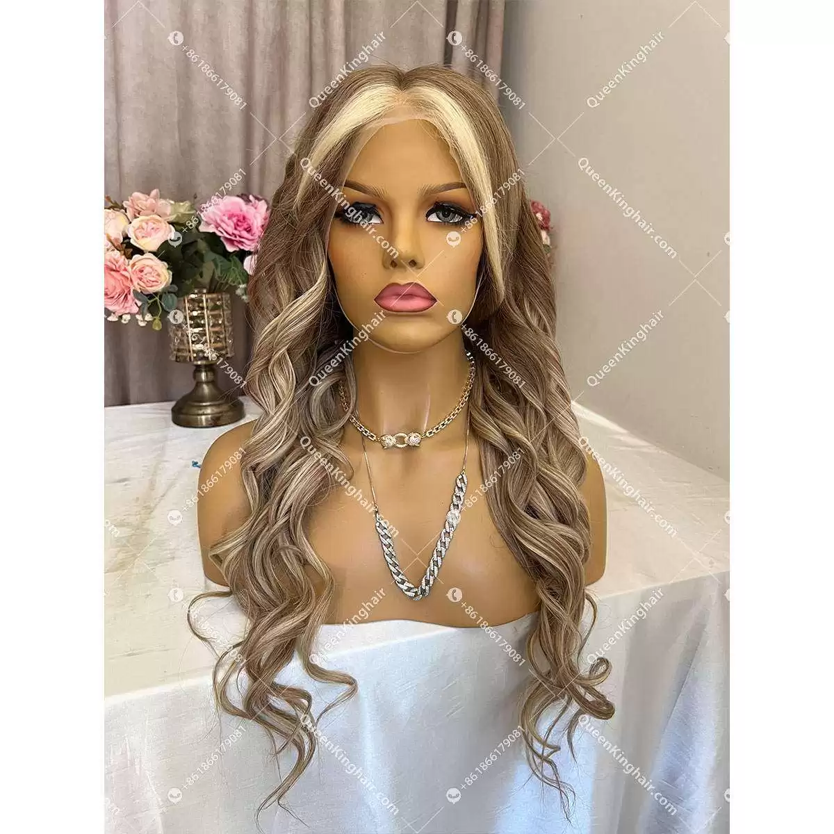 Clarie LaceFrontWig 150%Density Wavy