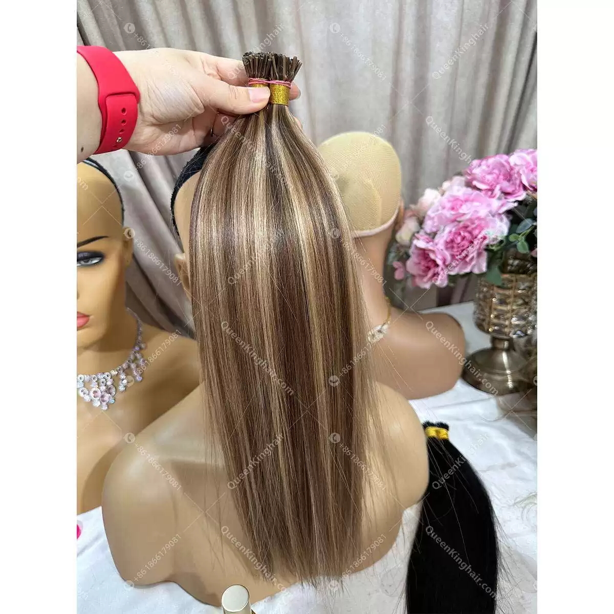 I tip hair full ends virgin hair 25% long hair mixture ratio hair extensions