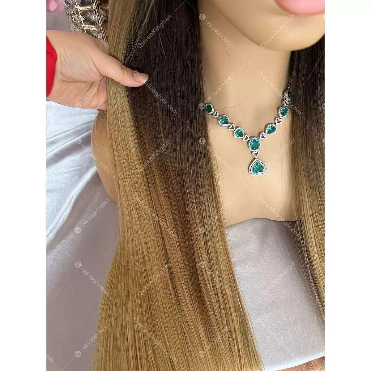 30 inches 13x6 lace front wig double drawn no short hair no tangle ombré blonde virgin hair