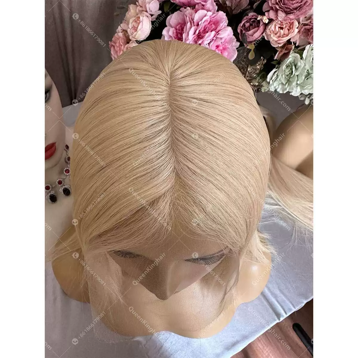 Jewish wig European virgin hair Hd lace double drawn wig
