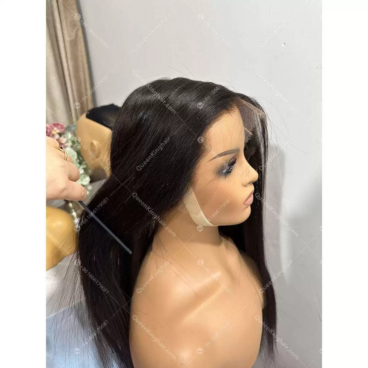 Hd lace 13x6 lace front wig bleached knots natural color hair can be dyed and bleached 100% human hair