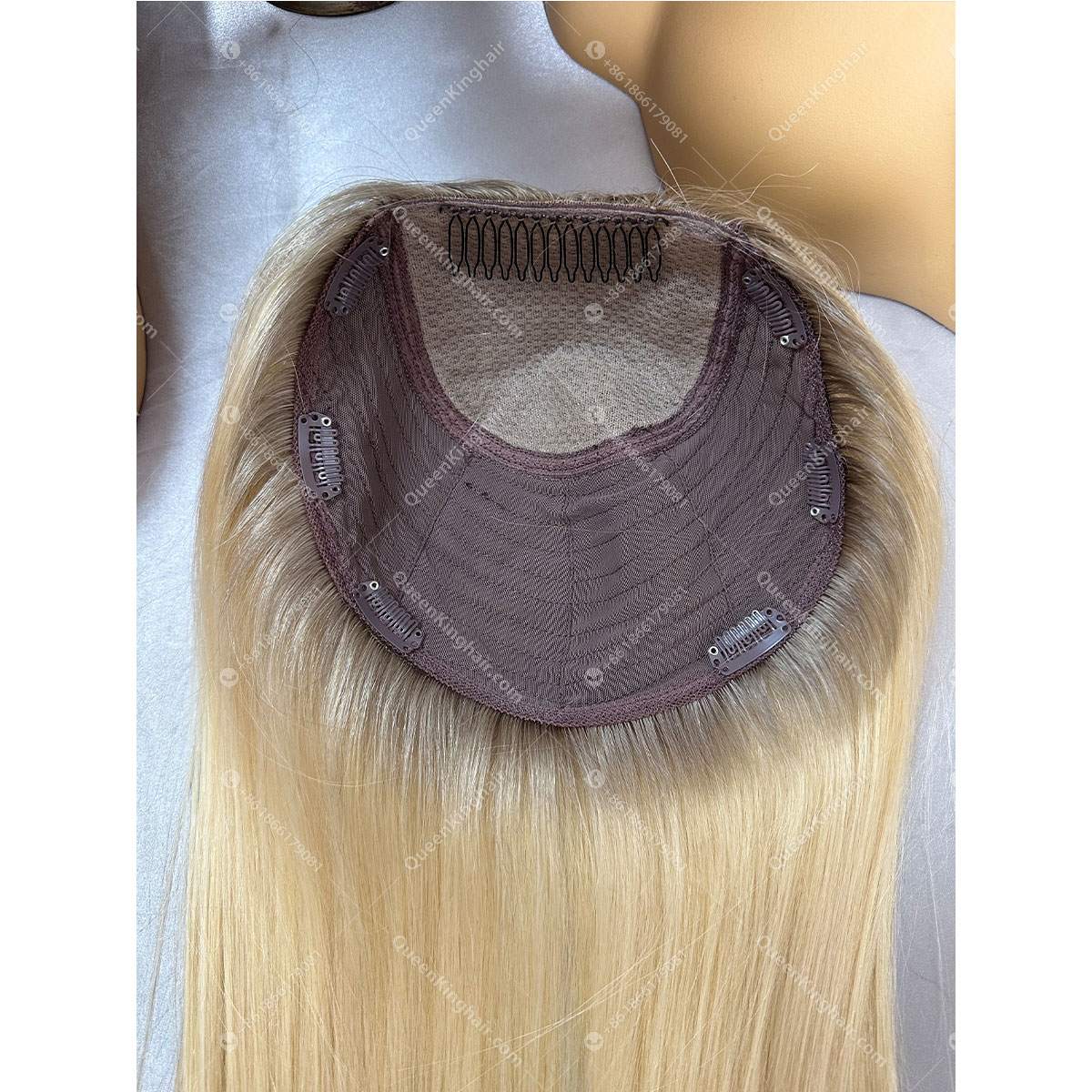 Topper For Women Jennie Color Balayage 8x8 With 4x4 Silk Base