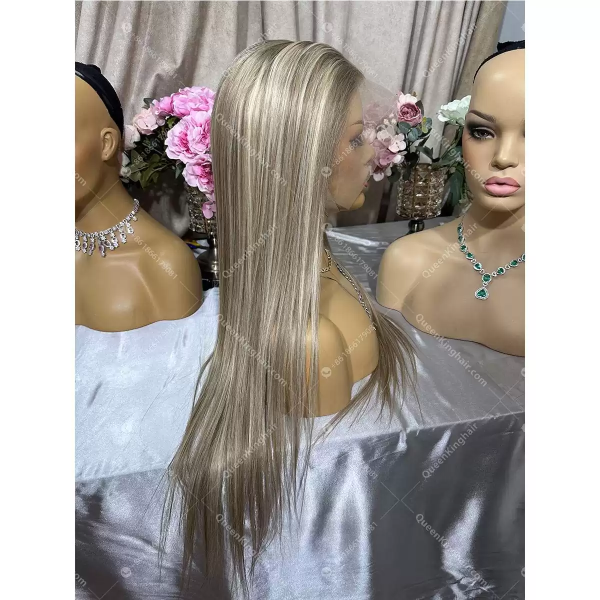 Khloe 13x6 transparent lace ashy brown roots with brown and blonde balayage 150% density